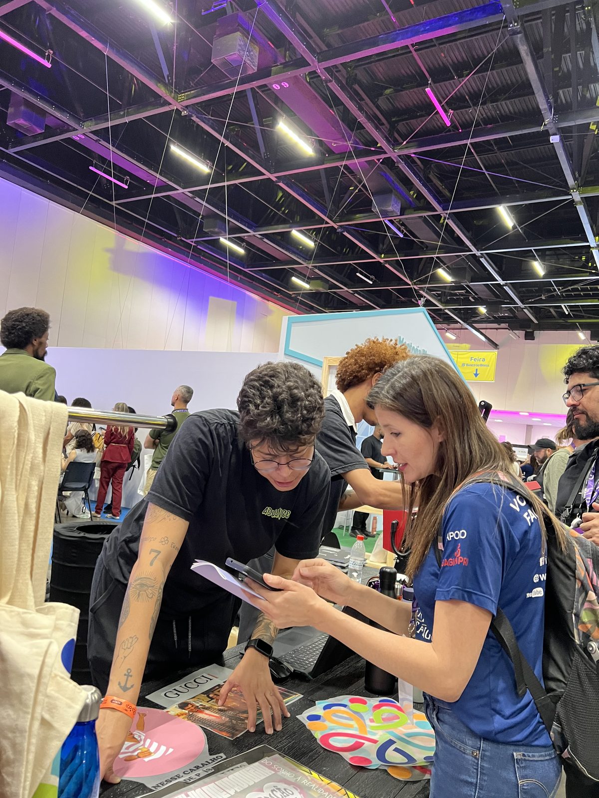Atendimento em evento para Personalização ao vivo